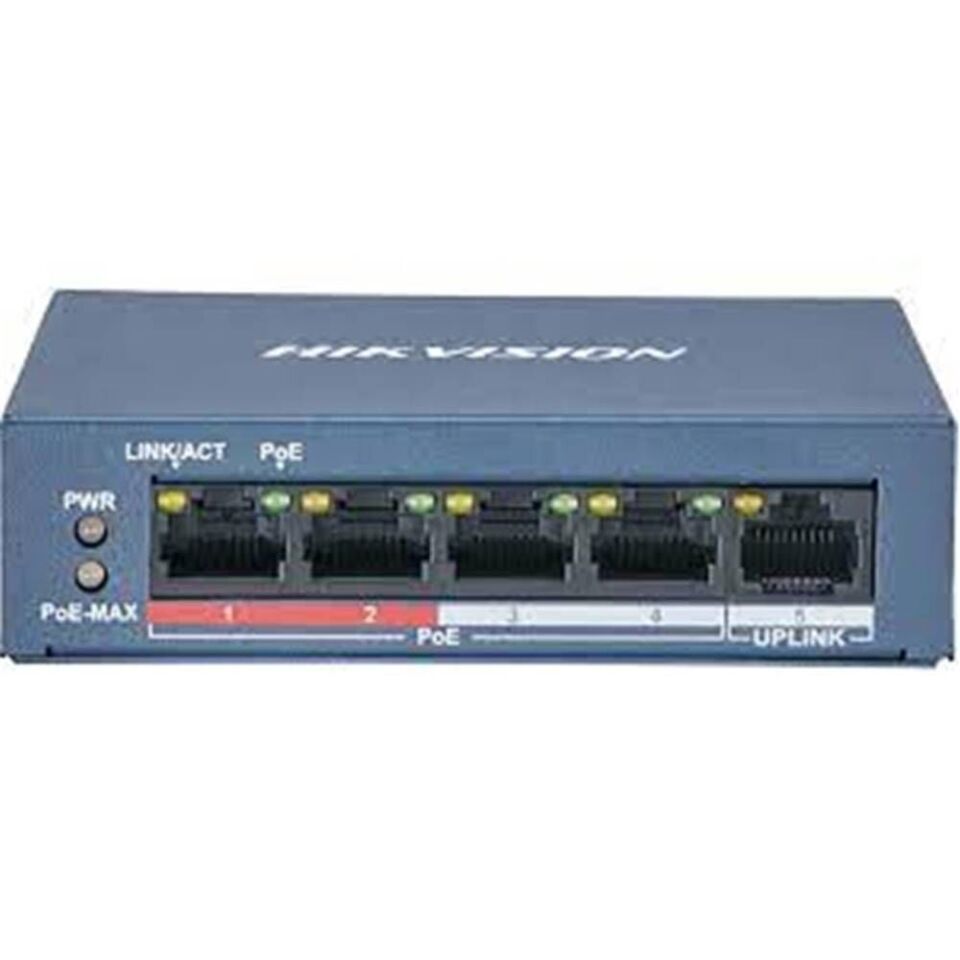 Hilook NS-0105P-35(B)(O-STD) 4Port 10/100 Mbps PoE+ 1x10/100Mbps Ethernet Port Switch