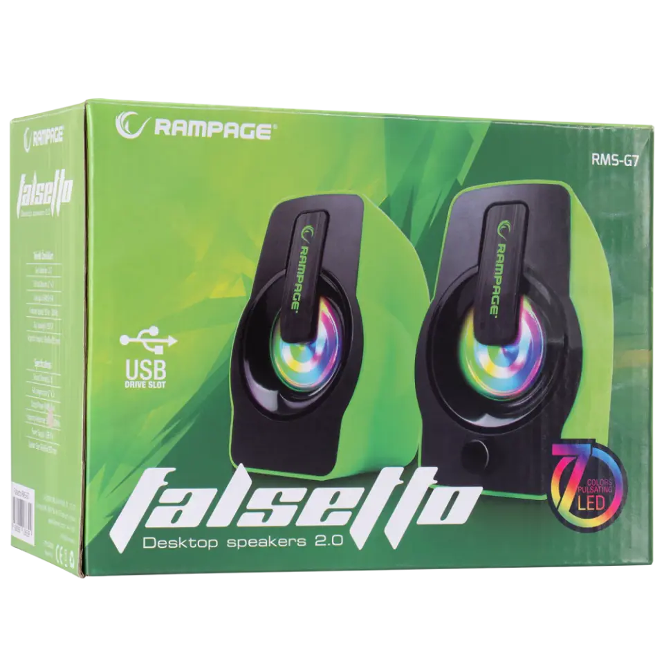 Rampage RMS-G7 Falsetto USB Speaker Mavi