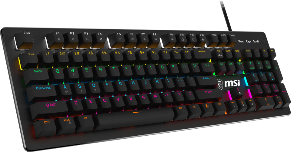 MSI GK300 Kablolu RGB Siyah Gaming Klavye