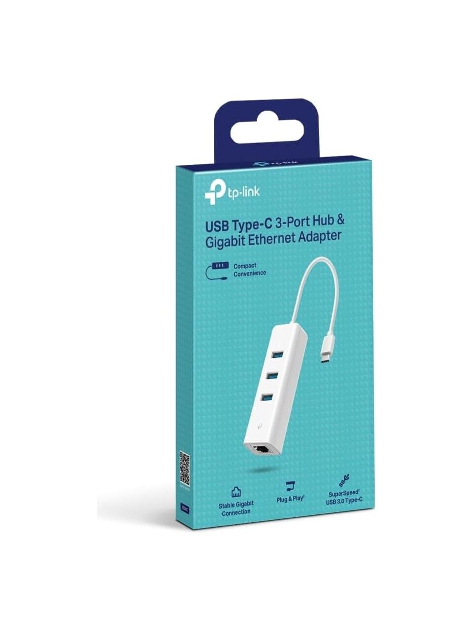 TP-Link UE330C USB 3.0 Type-C to with 3-Port USB3.0 Type-A Hub Network Adapter