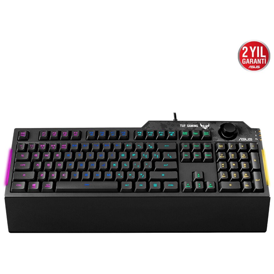 ASUS TUF GAMING K1 Kablolu USB Q Trk Siyah Gaming Klavye