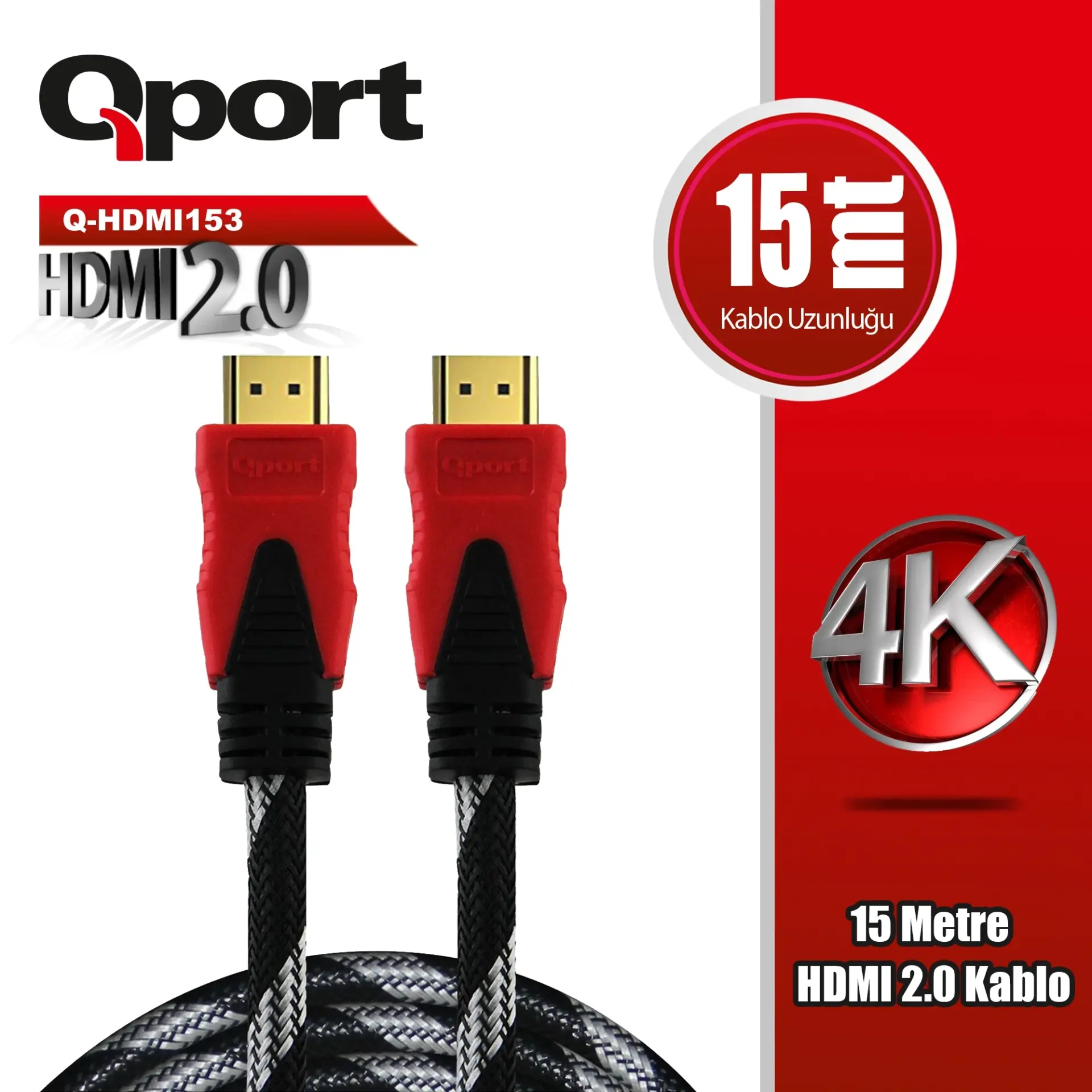 Qport Q-HDMI153 15m Hdmi Kablo