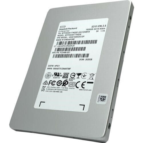 HPE 2,5'' 1.92tb P23486-001 SATA 3 (6Gb/s) Enterprise SSD