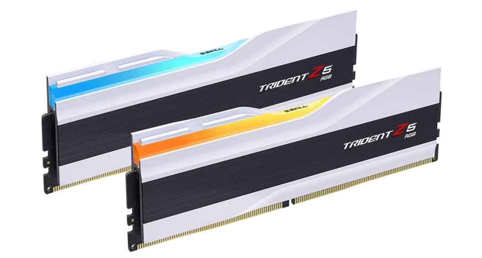 GSKILL 32GB (2X 16GB) DDR5 6000MHZ CL36 DUAL KIT RGB PC RAM TRIDENT Z5 F5-6000J3636F16GX2-TZ5RW BEYAZ
