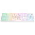 EVEREST Q TR KM-1500 Beyaz Kablosuz Rainbow Aydınlatmalı Q Multimedia Klavye + Mouse Set