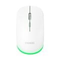 EVEREST Q TR KM-1500 Beyaz Kablosuz Rainbow Aydınlatmalı Q Multimedia Klavye + Mouse Set