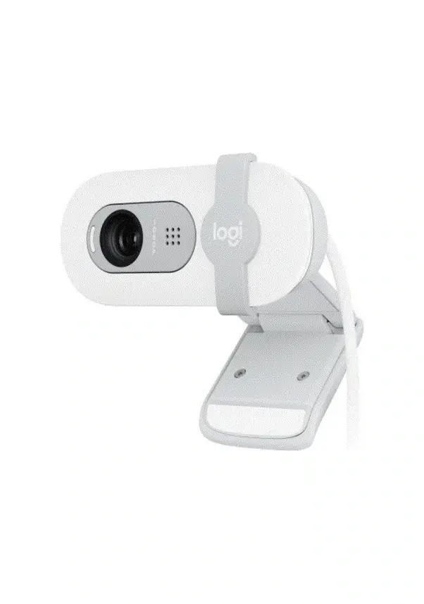 Logitech BRIO 100 Gizlilik Kapaklı 1080P Webcam Beyaz 960-001617