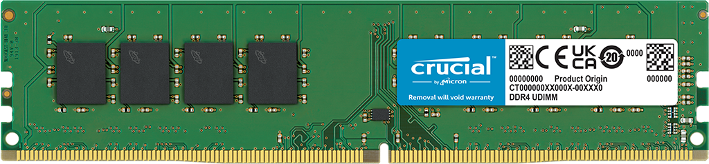 CRUCIAL 16GB DDR4 3200MHZ PC RAM VALUE CT16G4DFRA32A