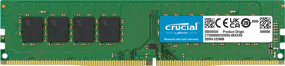CRUCIAL 16GB DDR4 3200MHZ PC RAM VALUE CT16G4DFRA32A