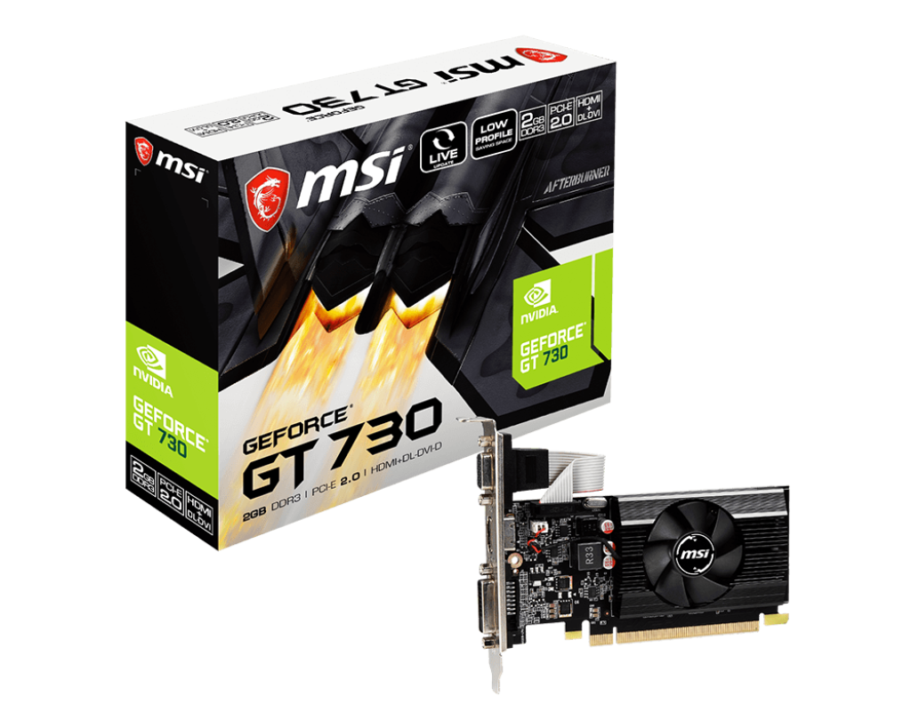 MSI GT730 2GB N730K-2GD3/LP DDR3 64bit HDMI DVI PCIe 16X v2.0
