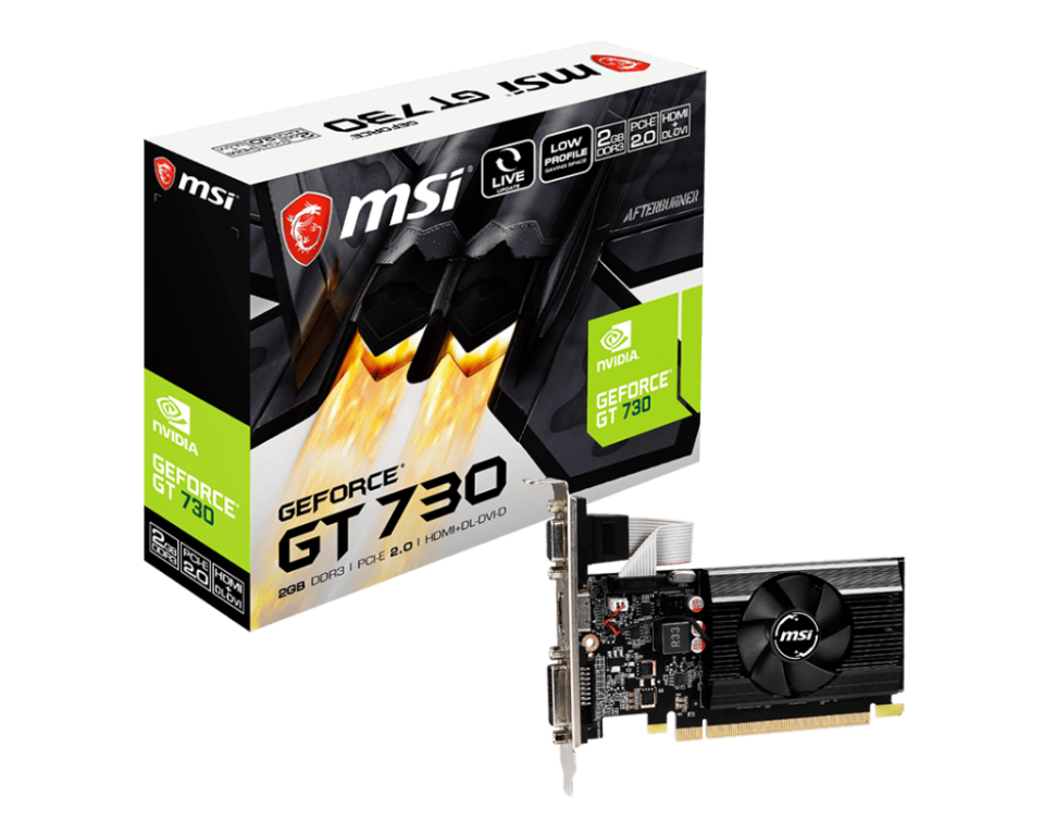 MSI GT730 2GB N730K-2GD3/LP DDR3 64bit HDMI DVI PCIe 16X v2.0