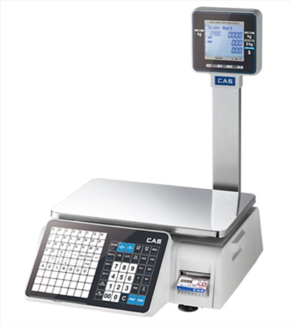 CAS CL3000 P 30KG Ethernet Boyunlu Barkod Yazıcılı Terazi