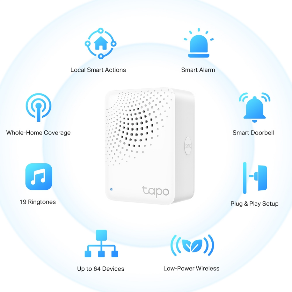 TP-LINK Tapo H100 Zil Özellikli ile Tapo Akıllı Hub