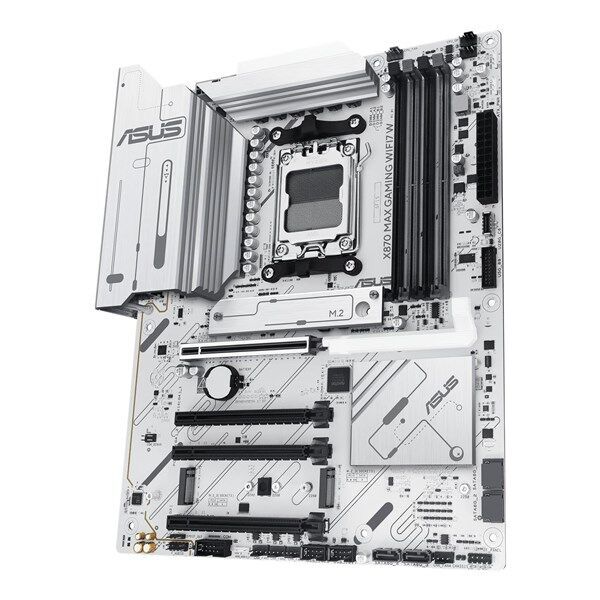 ASUS X870 MAX GAMING WIFI7 W DDR5 HDMI DP PCIE 5.0 AM5 ATX BEYAZ