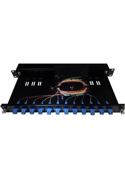AGER 12 PORT AG-FO01U12SCD-DG-B44-BSC-01U FIBER OPTIK KUTU (SİYAH)