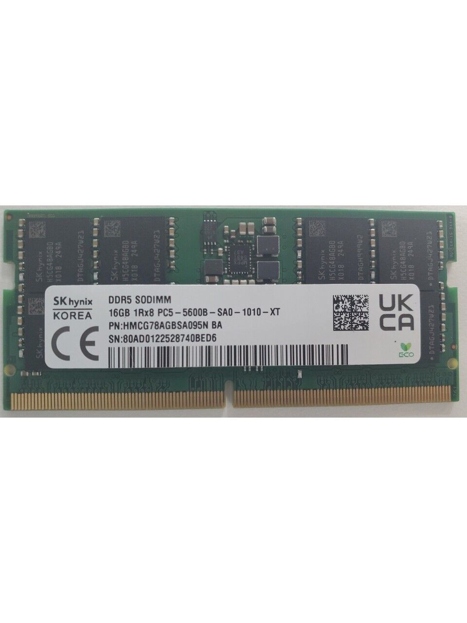 16 GB 1RX8 DDR5 5600MHZ HMCG78AAGBSA092N NB (KUTUSUZ)