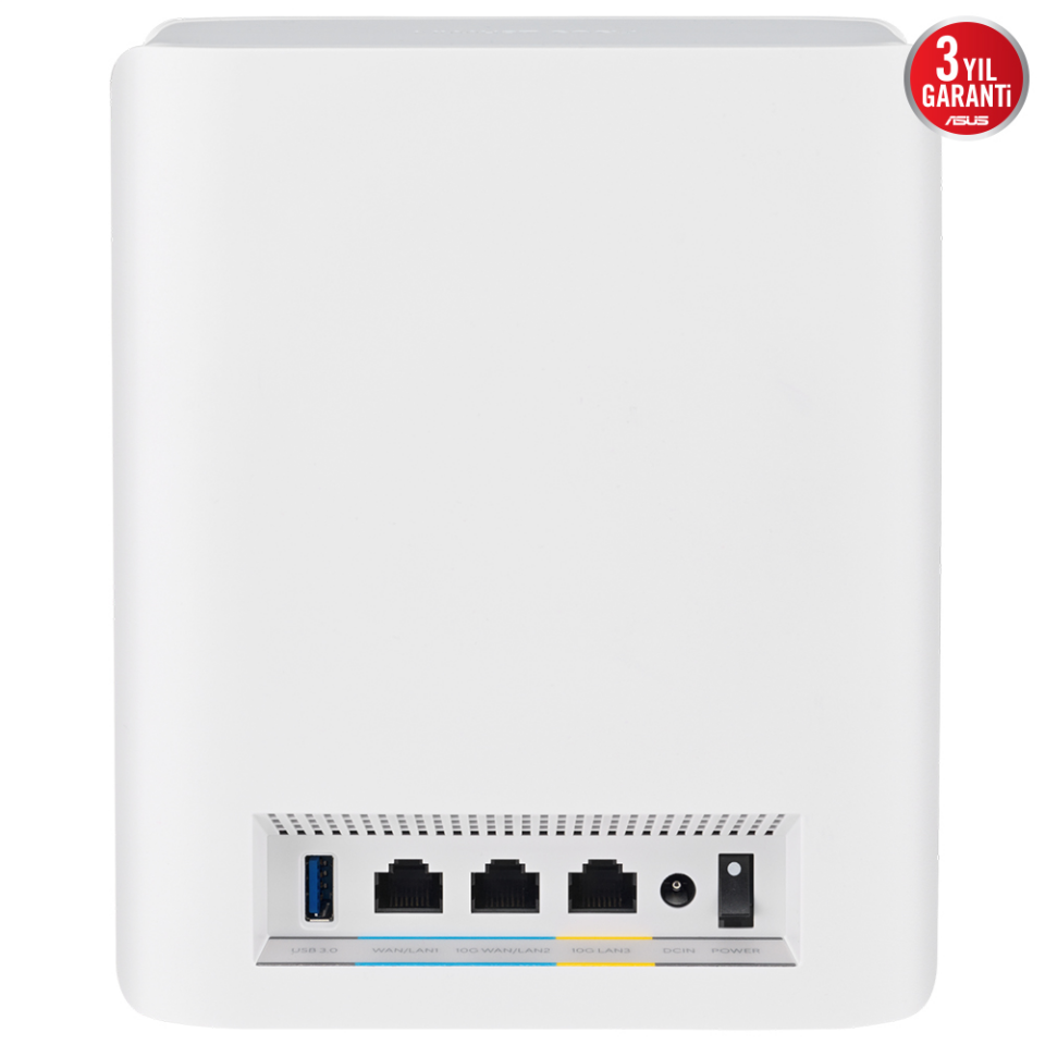 ASUS ZENWIFI7 BT10 BE18000 Mesh Router Beyaz 2-li Paket