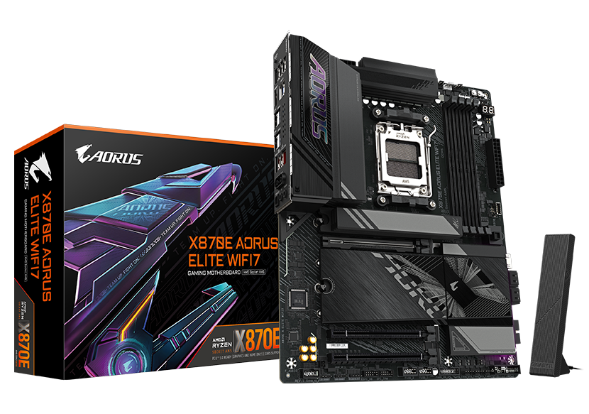 GIGABYTE X870E AORUS ELITE WIFI7 DDR5 HDMI TYPE-C PCIE 5.0 AM5 ATX
