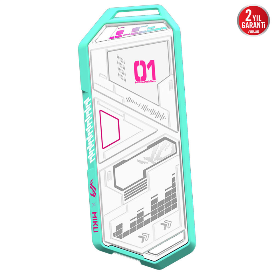 ASUS ROG STRIX ARION HATSUNE MIKU EDITION M.2 NVME USB-C Harici SSD Kutusu