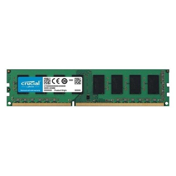 CRUCIAL 8GB DDR3 1600MHZ CL11 PC RAM VALUE CT102464BD160B