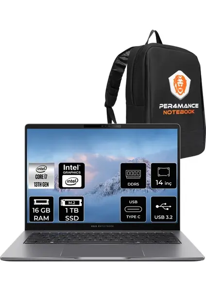 ASUS P3405CVA-I7161TBG1D i7-13620H 16GB 1TB 14'' DOS