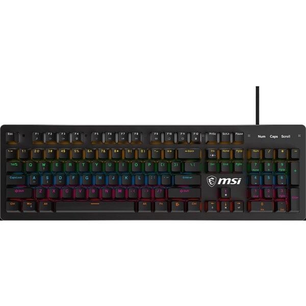 MSI GG FORCE GK300 Red Mekanik Red Swicth Rgb Gaming Klavye