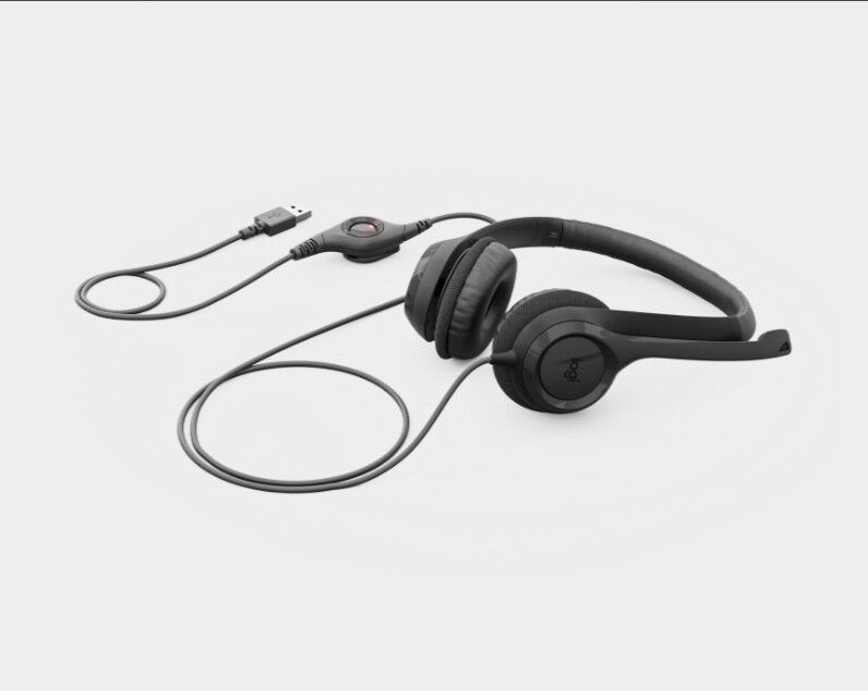 LOGITECH H390 USB Mikrofonlu Kulaklık Siyah Headset 981-000406