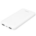 Asonic AS-P10 10000mAh 2*USB Output Powerbank Beyaz Taşınabilir Pil Şarj Cihazı