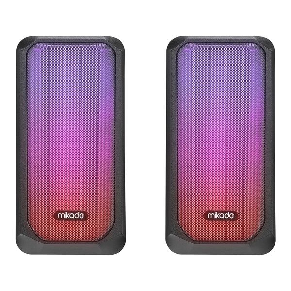 MIKADO MD-356 Siyah Hoparlör RGB Ledli