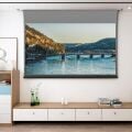 VIVIDSTORM VD-VMSLALR120H 120'' Motorlu Gergili Ortam Işığı Önleyici Uzaktan Atımlı Projeksiyon Perdesi (Beyaz Kasa)
