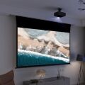 VIVIDSTORM VD-VMSLZW100H 100'' Motorlu Gergili, Siyah Bantlı İnci Beyazı Yüksek Parlaklık Kazanımlı Beyaz Projeksiyon Perdesi
