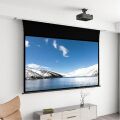 VIVIDSTORM VD-VMSLZW120H 120'' Motorlu Gergili, Siyah Bantlı İnci Beyazı Yüksek Parlaklık Kazanımlı Beyaz Projeksiyon Perdesi