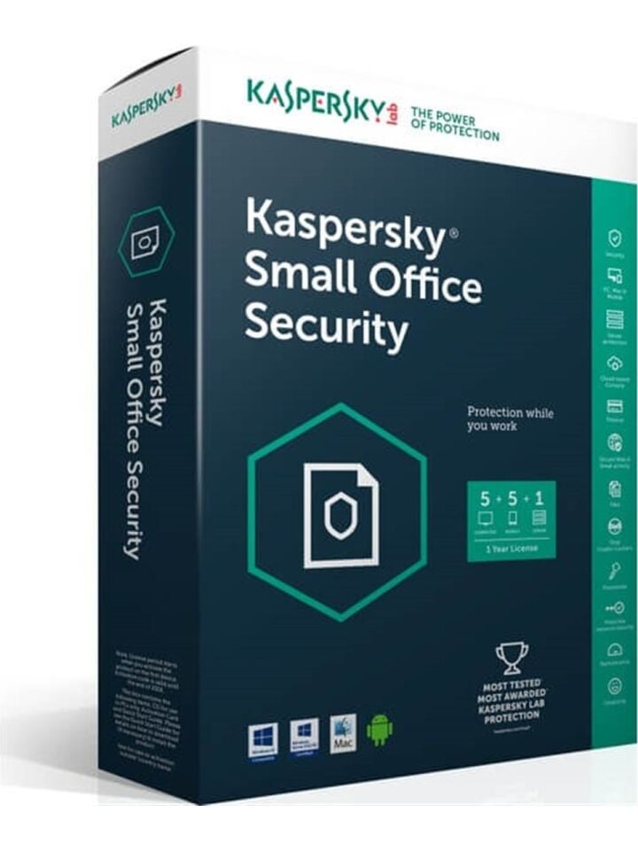 Kaspersky Small Office Sec. 1+5 (+5 MOBİL) Dvd Kutu 1 YIL