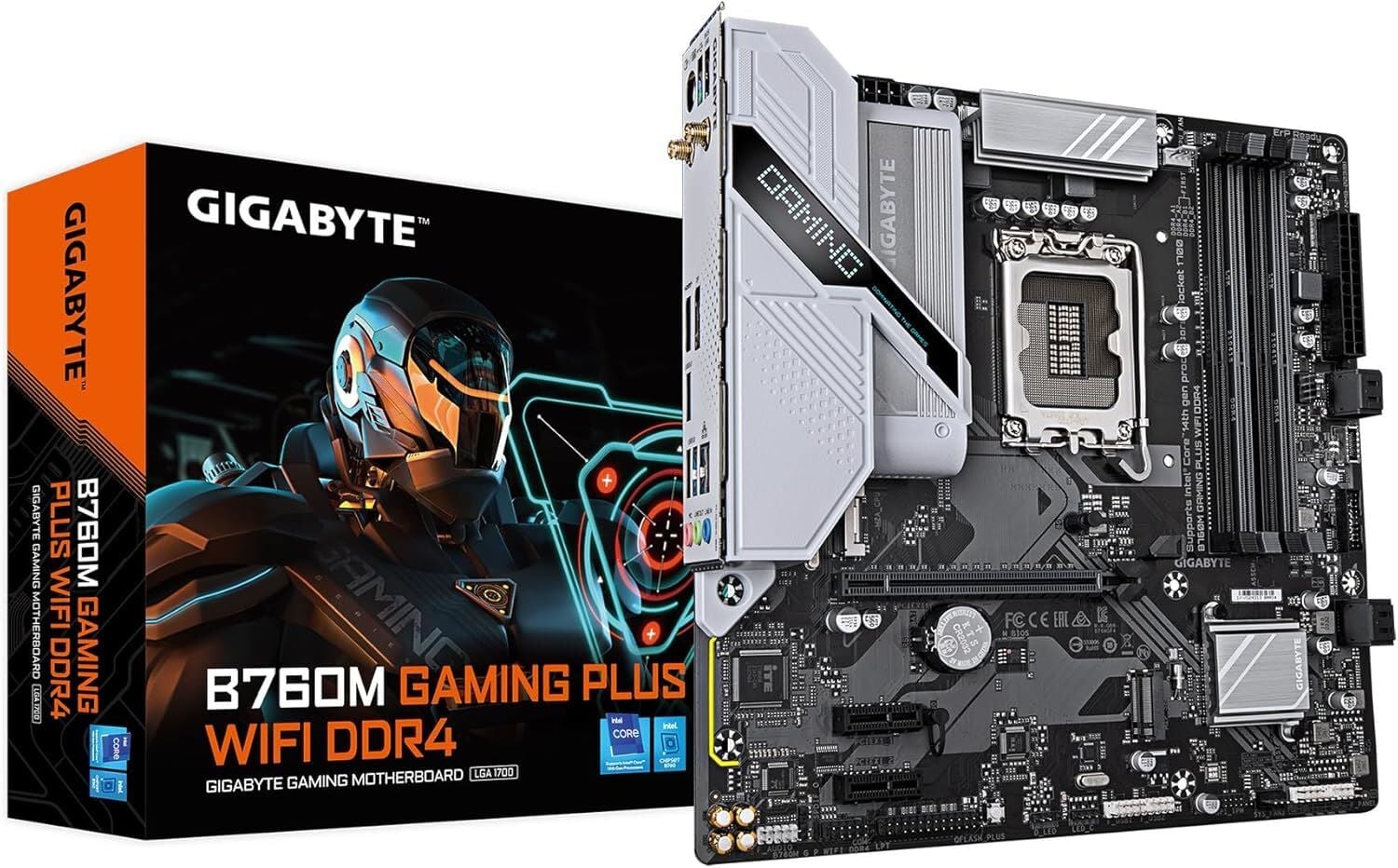 GIGABYTE GAMING PLUS B760M DDR4 HDMI DP PCIE 4.0 1700p mATX