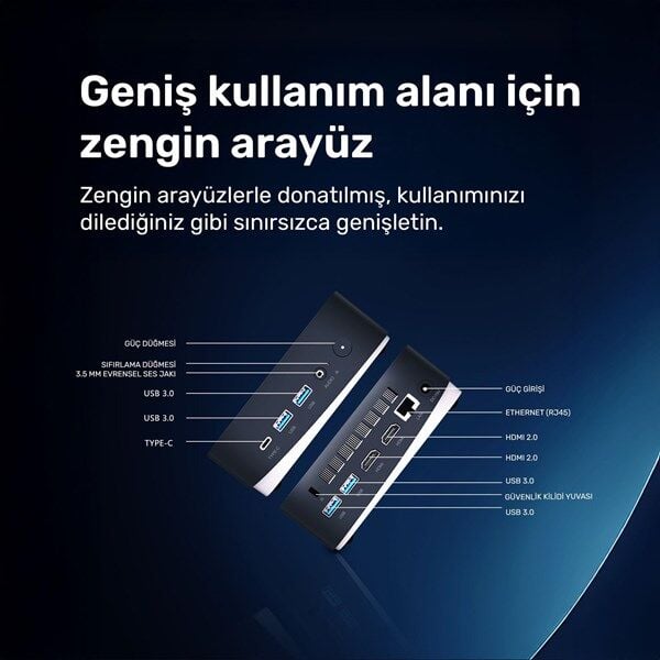 RAXIUS MP AD16 İ3 UHD13-315U001 CORE i3 1315U 16GB RAM 512GB SSD O/B UHD FDOS MINI PC