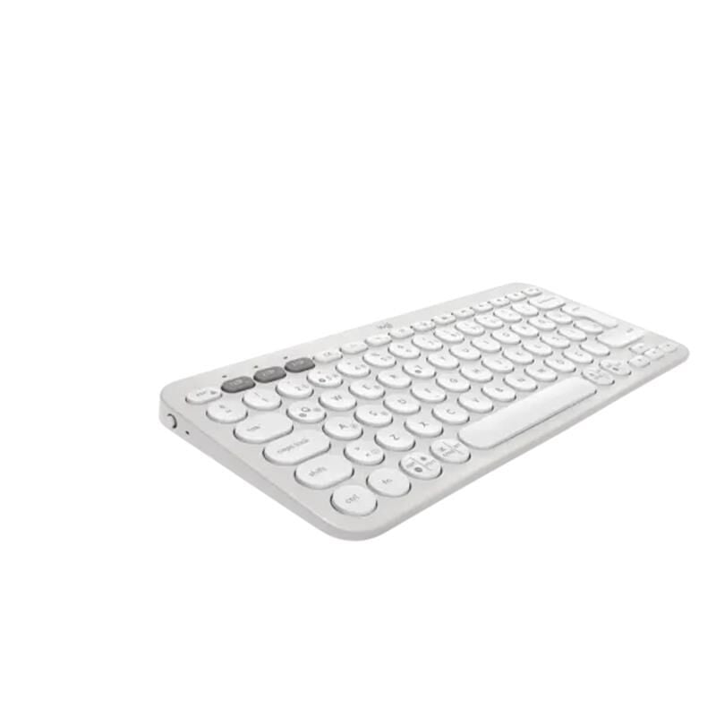 LOGITECH K380S PEBBLE KEYS BEYAZ 920-011860  2 ÇOKLU CİHAZ ÖZELLİKLİ BLUETOOTH TÜRKÇE Q KLAVYE