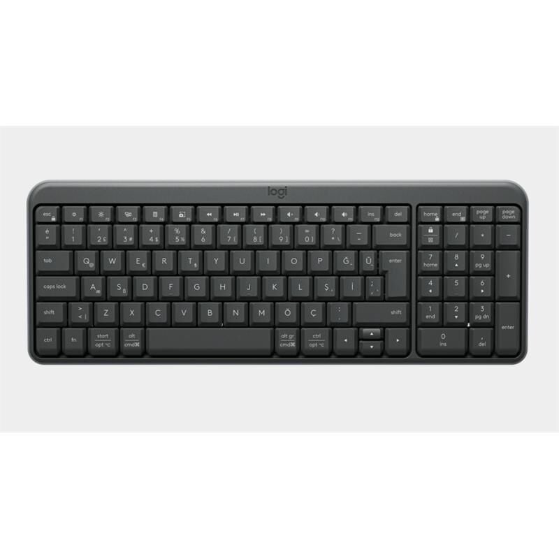 LOGITECH K250 TAM BOYUTLU KOMPAKT BLUETOOTH TÜRKÇE Q KLAVYE GRİ 920-013460