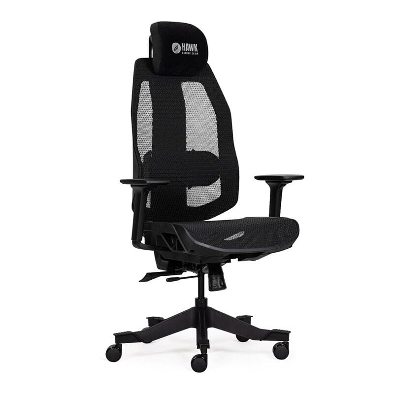 HAWK GAMING CHAIR NOVA FİLELİ SİYAH OYUNCU KOLTUĞU
