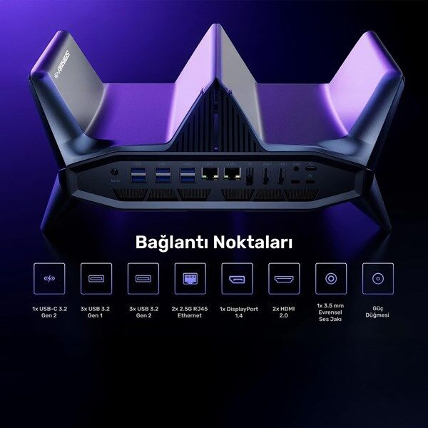 RAXIUS MP M2A İ9 3070-129H001 CORE i9 12900H 32GB RAM 4TB SSD RTX 3070 FDOS MINI PC