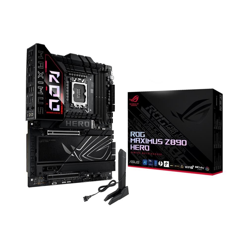 ASUS ROG MAXIMUS Z890 HERO DDR5 9200MT/S 1XHDMI 2XUSB TYPE-C 6XM.2 ATX 1851P (INTEL ULTRA PROCESSORS SERIES 2)