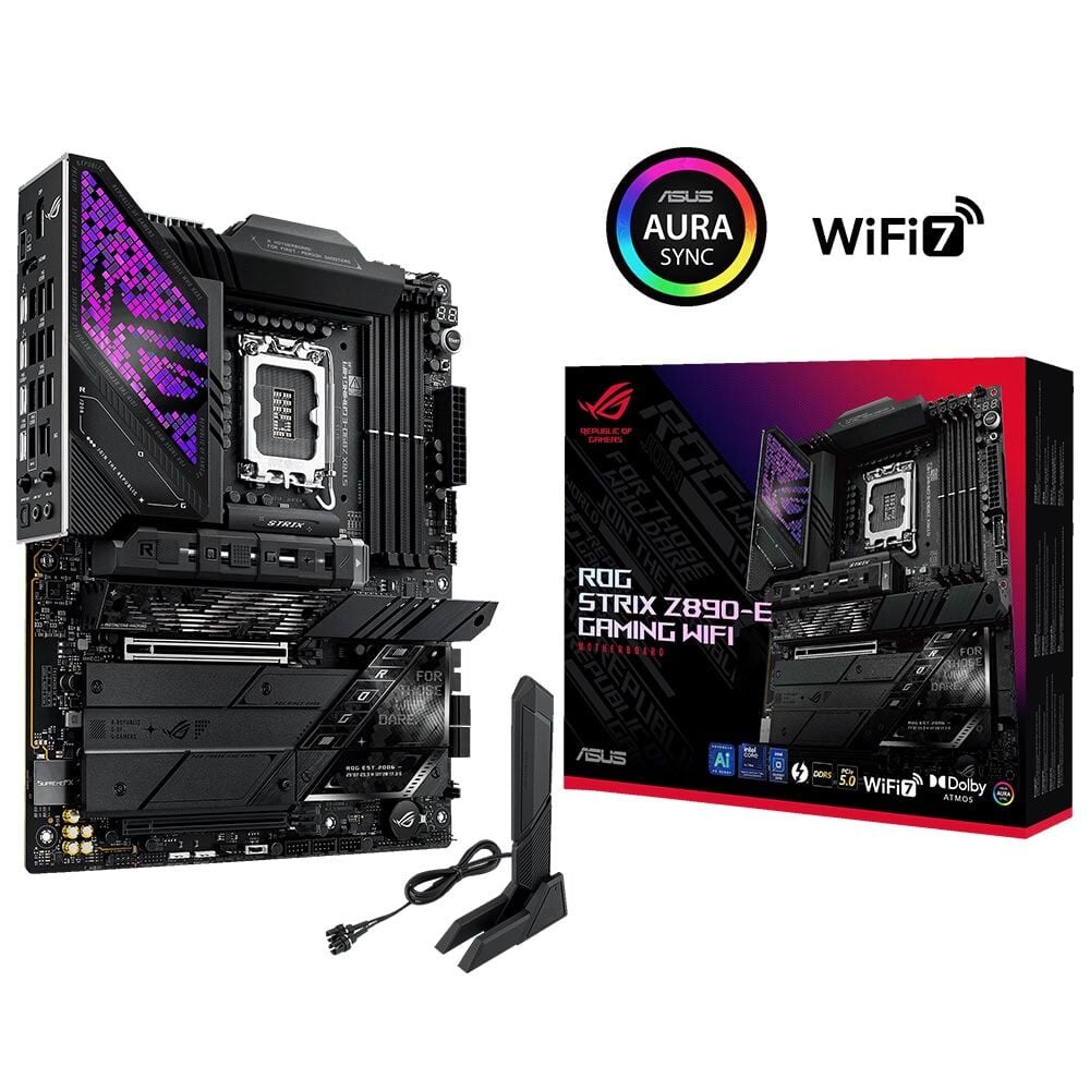 ASUS ROG STRIX Z890-E GAMING WIFI DDR5 8800MT/S 1XHDMI 1XDP 2XUSB TYPE-C 7XM.2 ATX 1851P(INTEL ULTRA PROCESSORS SERIES2)