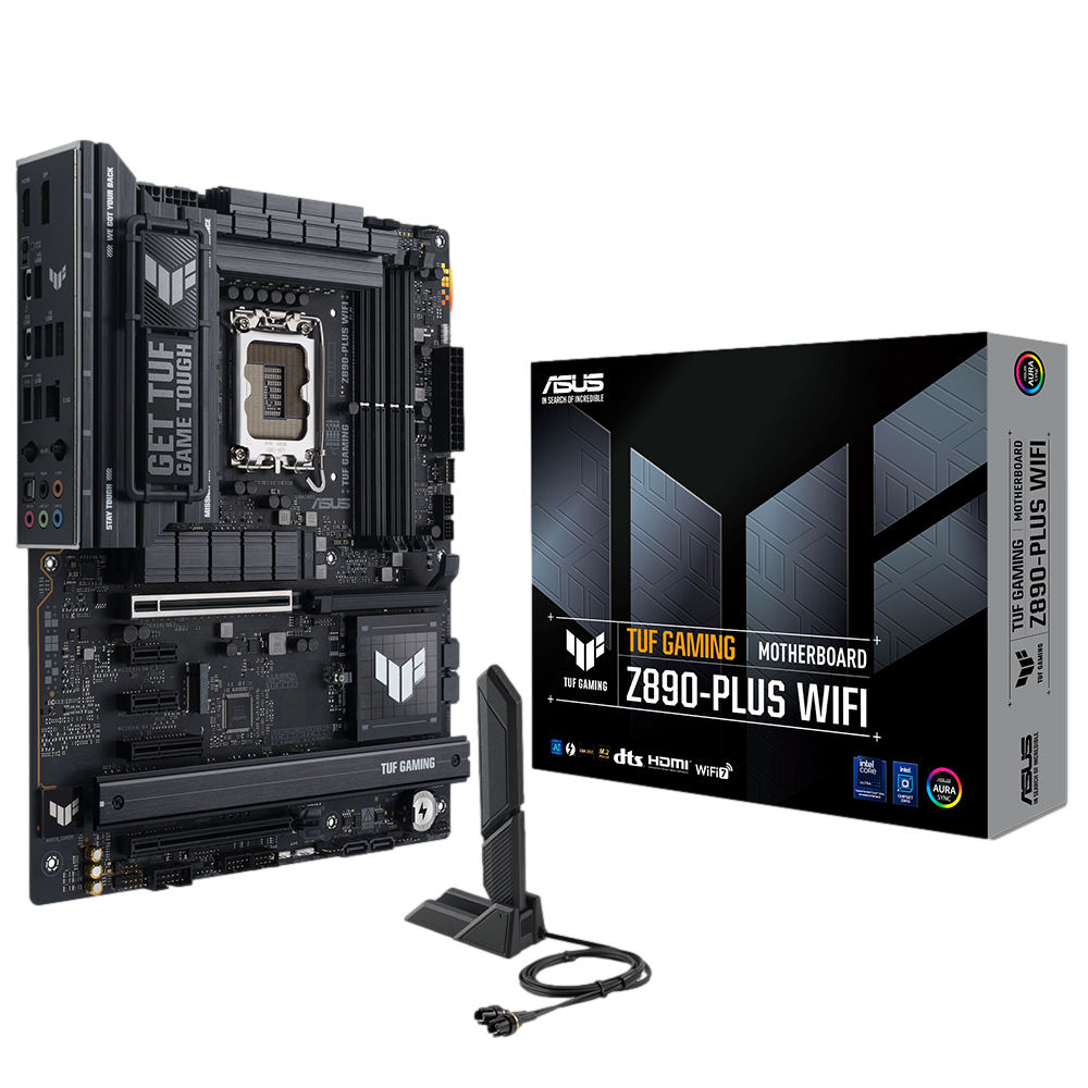 ASUS TUF GAMING Z890-PLUS WIFI DDR5 9066MT/S 1XHDMI 1XDP 2XUSB TYPE-C 4XM.2 ATX 1851P (INTEL ULTRA PROCESSORS SERIES 2)