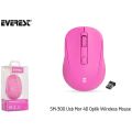 Everest SM-300 Usb Mor 4D Optik Alkalin Pil Kablosuz Mouse