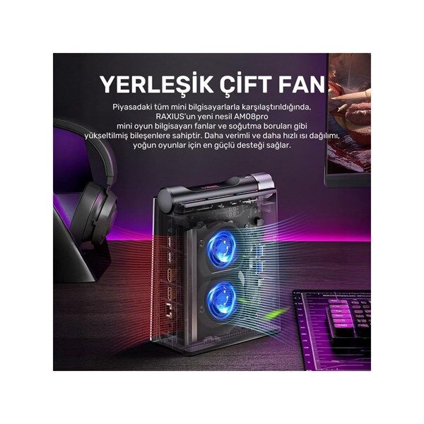 RAXIUS MP AM08 PRO R5 660M-66H002 RYZEN 5 6600H 24GB RAM 1TB NVME FDOS MINI PC