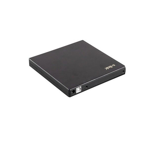 S-LINK 2.5'' USB 2.0 S105 Sata Alüminyum Slim DVD Yazıcı Kutusu Siyah