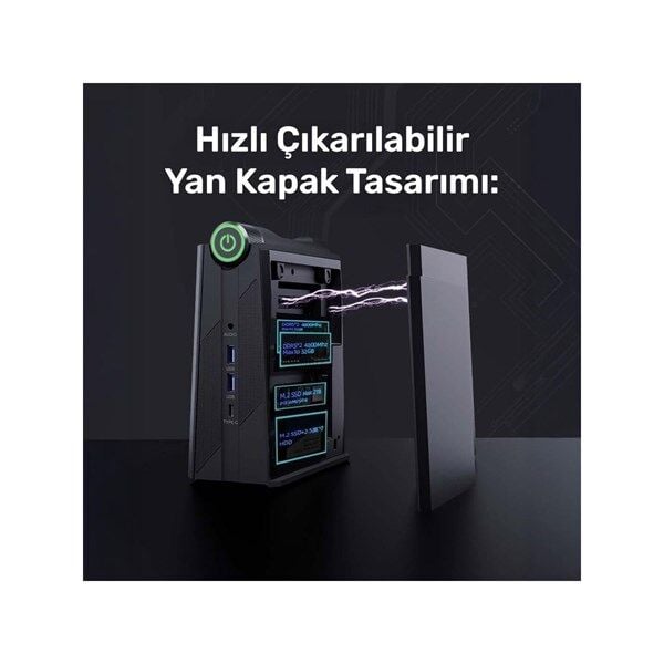 RAXIUS MP AM08 PRO R5 660M-66H002 RYZEN 5 6600H 40GB RAM 1TB NVME FDOS MINI PC