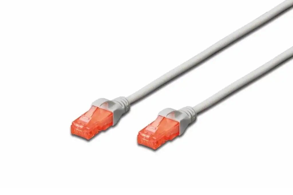 DIGITUS 0.5metre CAT6 Utp DK-1617-005 Gri Patch Kablo (10'lu Paket)