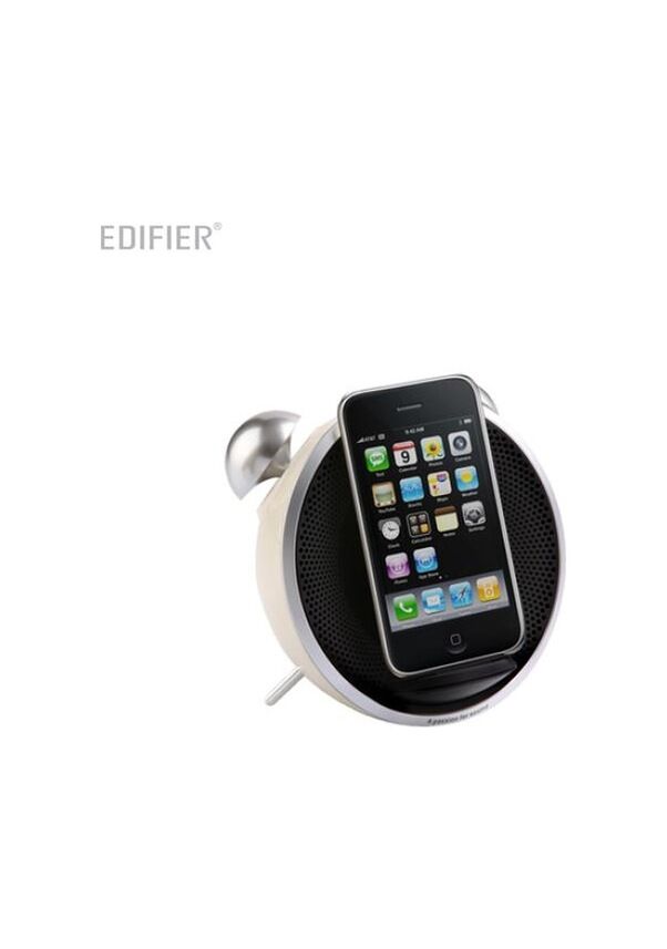 EDIFIER Image Series IF230W Tick-Tock Dock 9W FM Radyo, iPod, Hoparlör Beyaz, BLUETOOTH