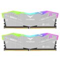 TEAM 64GB (2X 32GB) DDR5 6000MHZ CL38 RGB DUAL KIT PC RAM T-FORCE DELTA ECO SILVER FF2D564G6000HC38JDC01