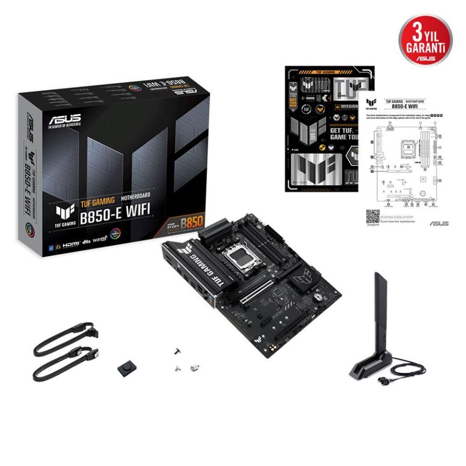 Asus TUF GAMING B850-E WIFI AMD AM5 DDR5 8000 DP HDMI 3xM2 USB3.2 ATX